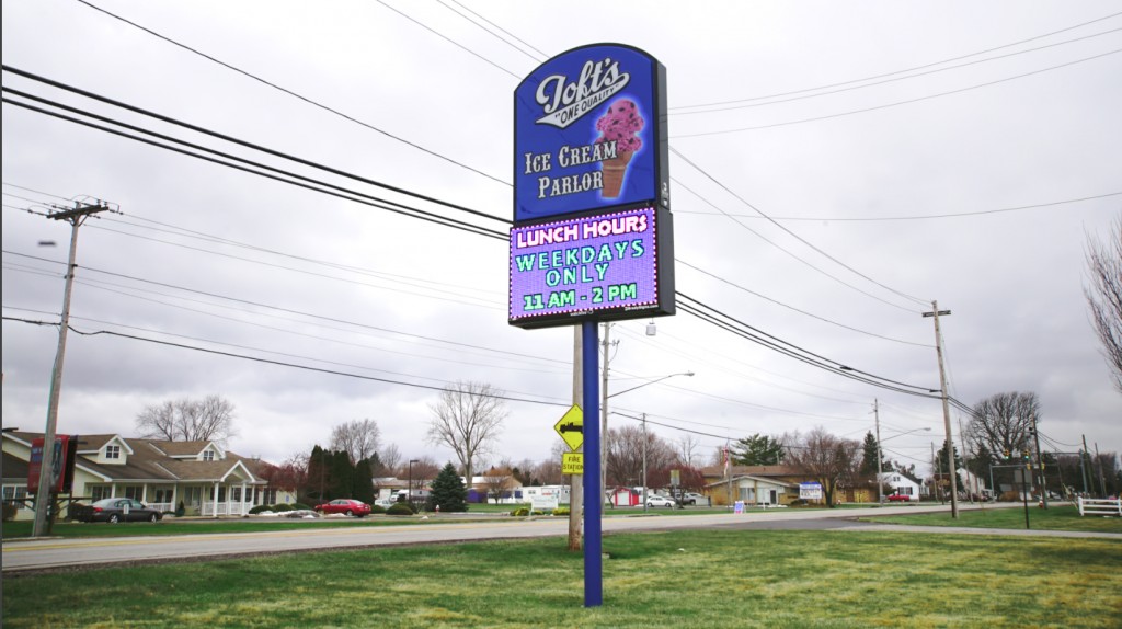 Toft's Ice Cream Parlor Sandusky, Ohio Sign Company, Maintenance