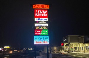 fluorescent sign to LED
