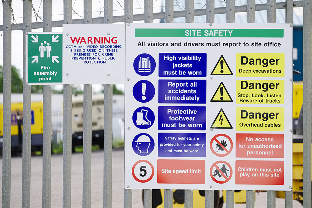 custom safety signs