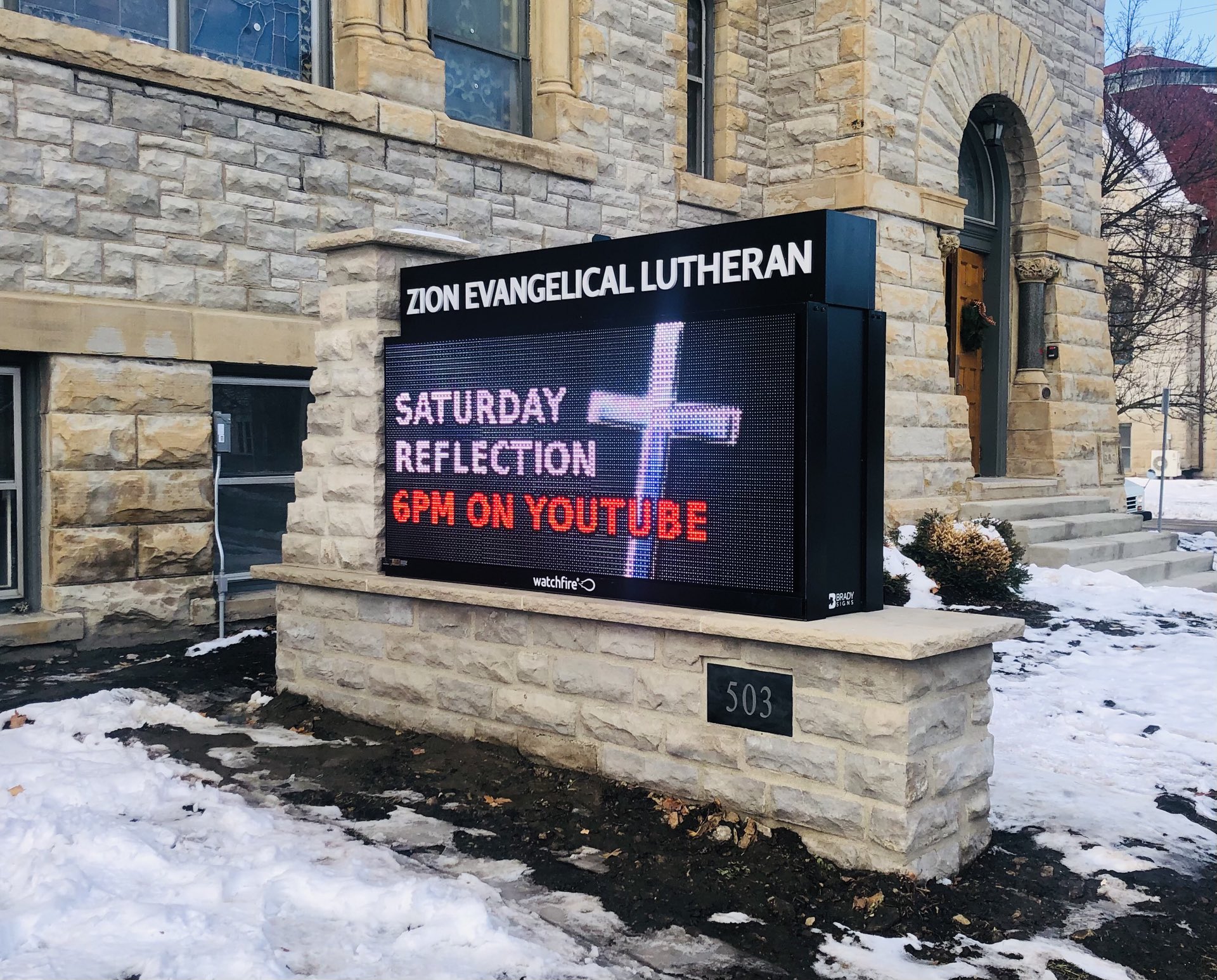 outdoor digital church signs